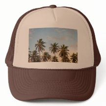Gorra del camionero de la palmera