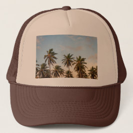 Gorra del camionero de la palmera