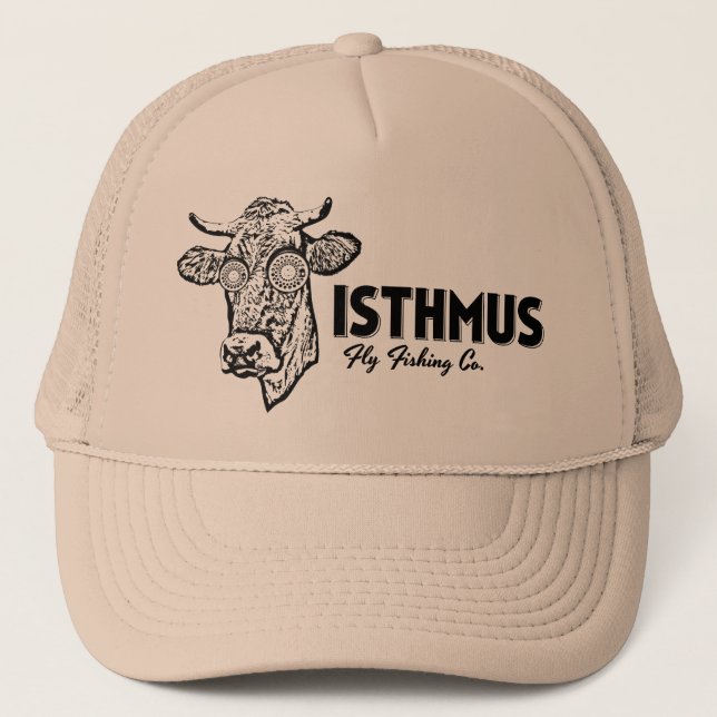 Gorra del camionero de la pesca con mosca del (Anverso)