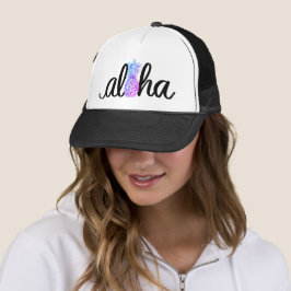 Gorra del camionero de la piña de la hawaiana