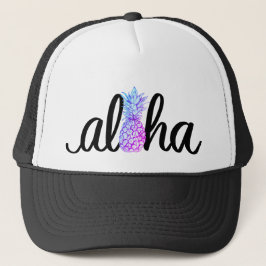 Gorra del camionero de la piña de la hawaiana