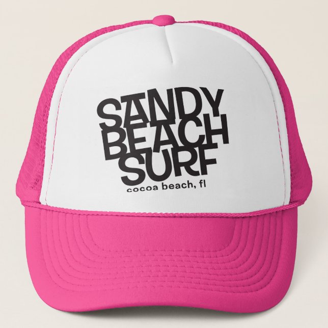 Gorra del camionero de la playa de Sandy que (Anverso)