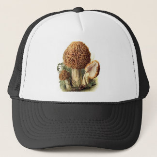 Gorra del camionero de la seta de la morilla