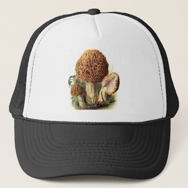 Gorra del camionero de la seta de la morilla (Anverso)