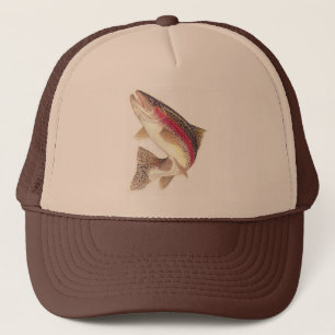 Gorra del camionero de la trucha arco iris