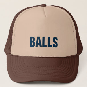 Gorra del camionero de las BOLAS