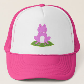 Gorra del camionero de las mujeres de la rana