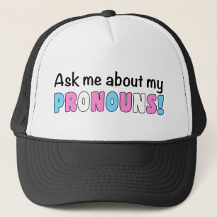 Gorra del camionero de los pronombres (orgullo del