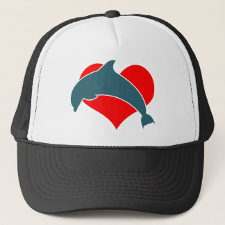 Gorra del camionero de Luv del delfín