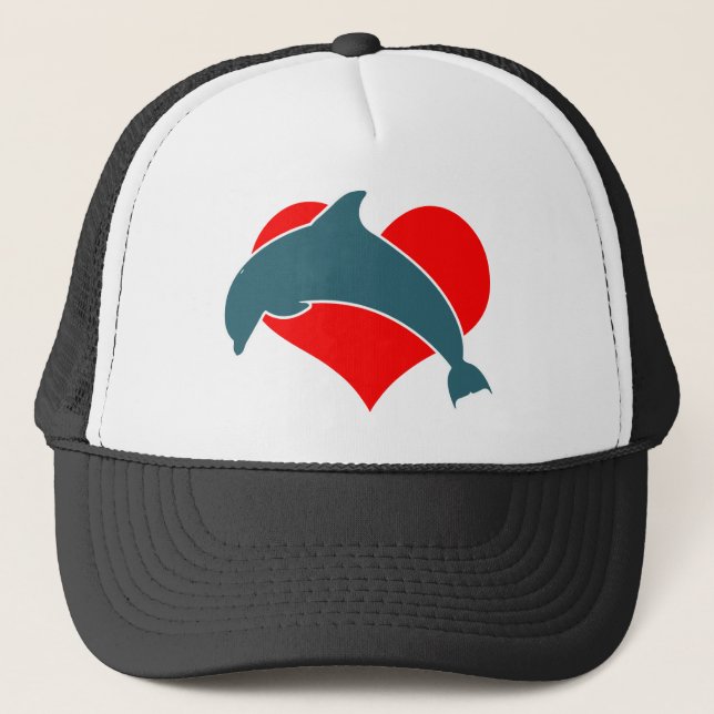 Gorra del camionero de Luv del delfín (Anverso)