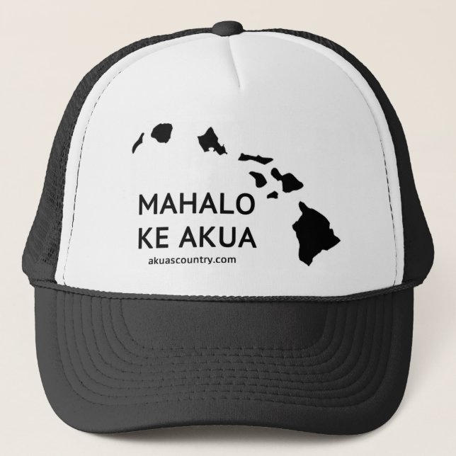 Gorra del camionero de Mahalo KE Akua (Anverso)