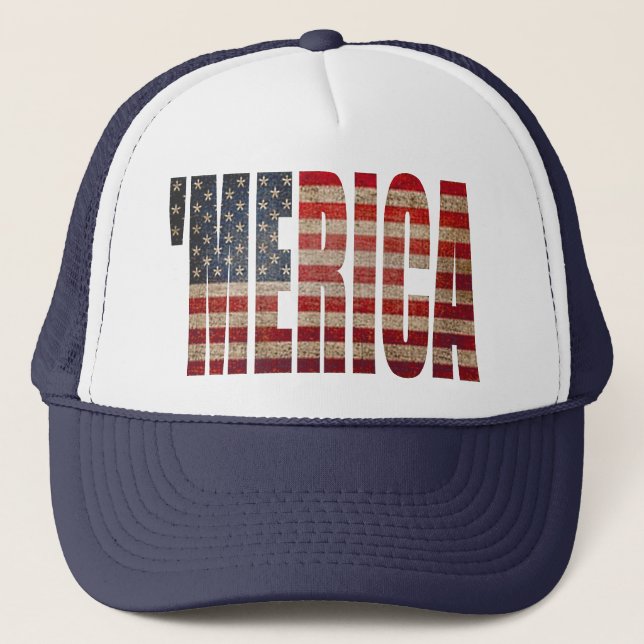 Gorra del camionero de MERICA de la bandera de los (Anverso)