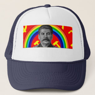 Gorra del camionero de Stalin del arco iris