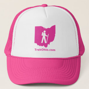 Gorra del camionero de TrekOhio, rosa fuerte