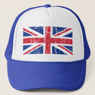 Gorra del camionero de Union Jack del vintage