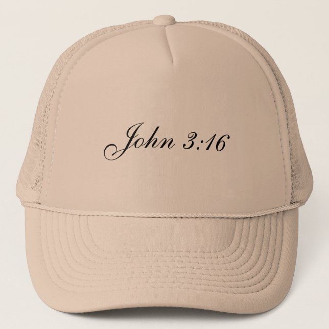 Gorra del camionero del 3:16 de Juan (Anverso)
