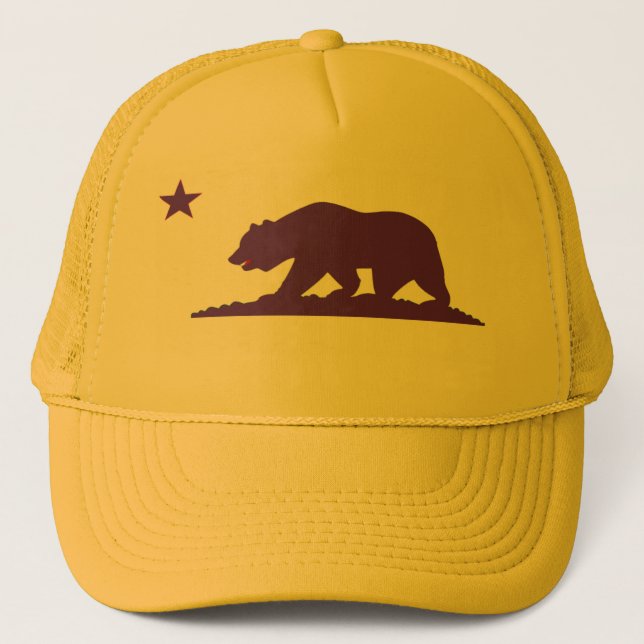 Gorra del camionero del amarillo de la bandera de (Anverso)