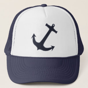 Gorra del camionero del ancla de los azules