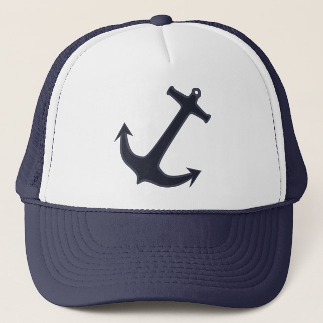 Gorra del camionero del ancla de los azules (Anverso)