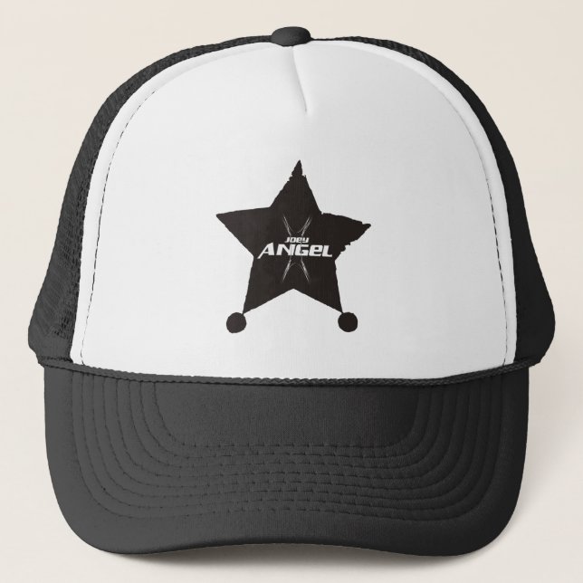 GORRA DEL CAMIONERO DEL ÁNGEL ROCKSTAR DE JOEY (Anverso)