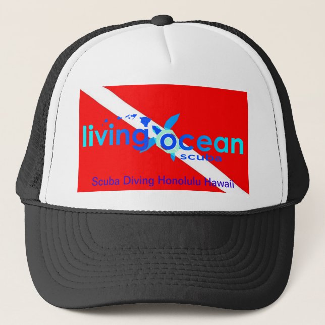 Gorra del camionero del buceo con escafandra (Anverso)