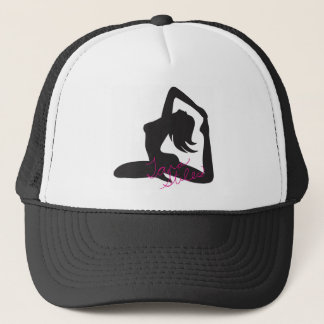 Gorra del camionero del chica de la yoga