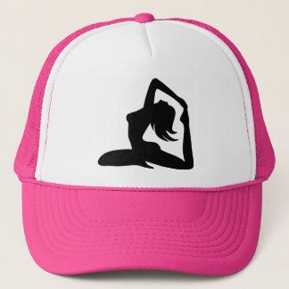 gorra del camionero del chica de la yoga de los
