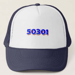 Gorra del camionero del código postal de Des