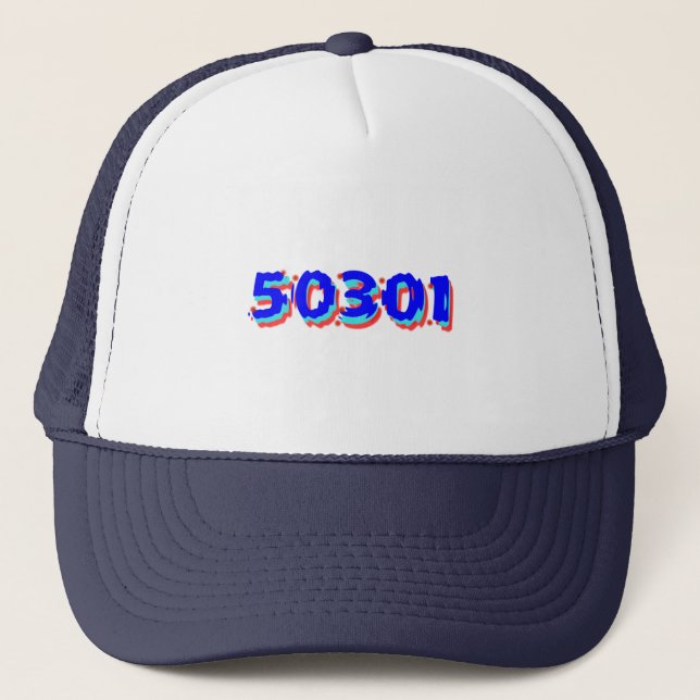 Gorra del camionero del código postal de Des (Anverso)