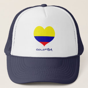 Gorra del camionero del corazón de Colombia