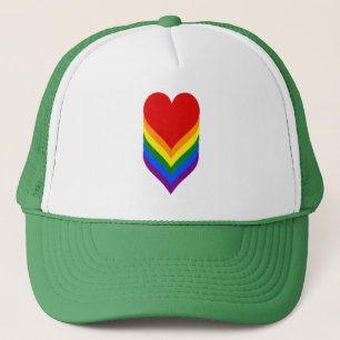 Gorra del camionero del corazón del orgullo de