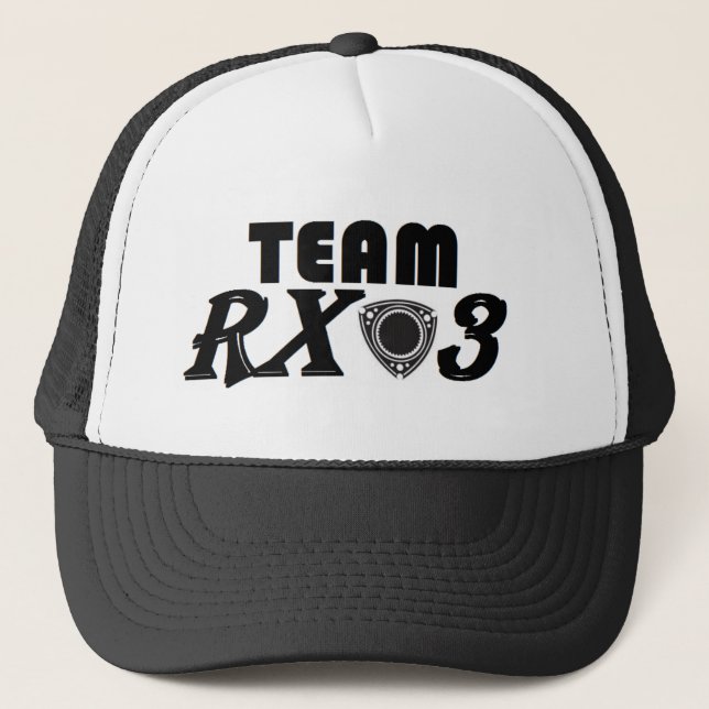 Gorra del camionero del equipo Rx3 (Anverso)
