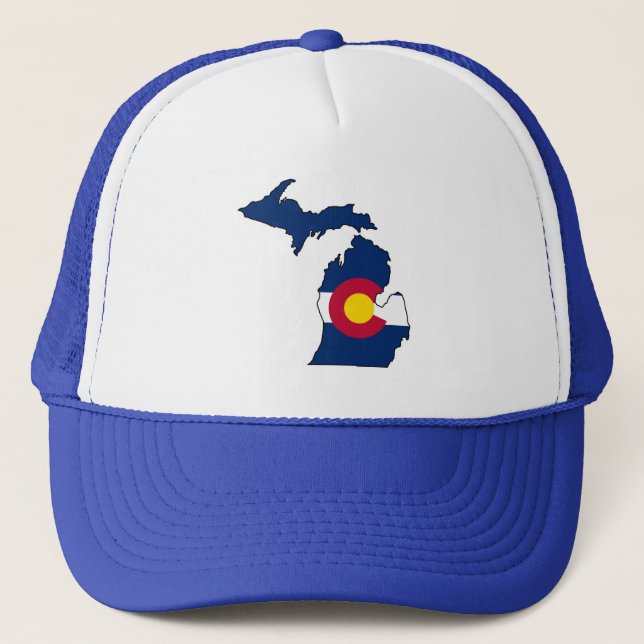 Gorra del camionero del esquema de Michigan de la (Anverso)