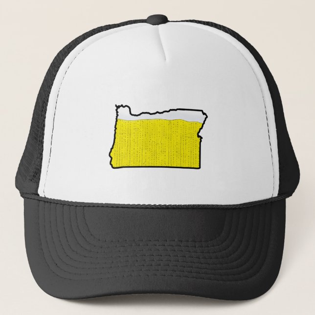 Gorra del camionero del estado de Oregon - cerveza (Anverso)
