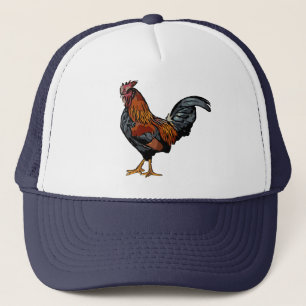 Gorra del camionero del gallo de la marina de