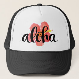 Gorra del camionero del hibisco de la hawaiana