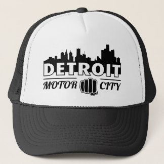 Gorra del camionero del horizonte de la ciudad del
