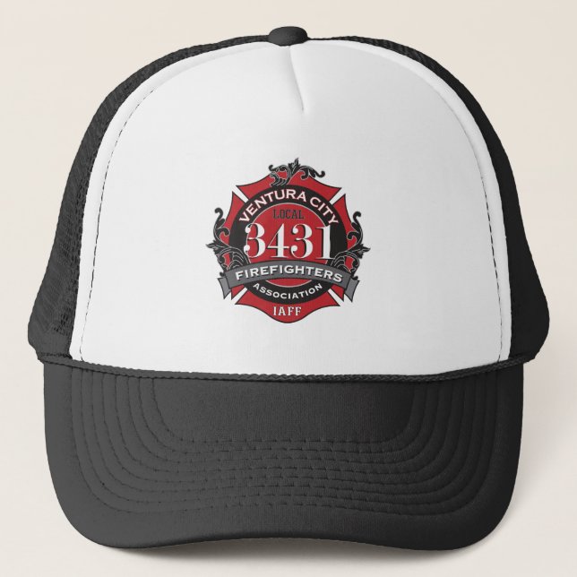 Gorra del camionero del Local 3431 de IAFF (Anverso)