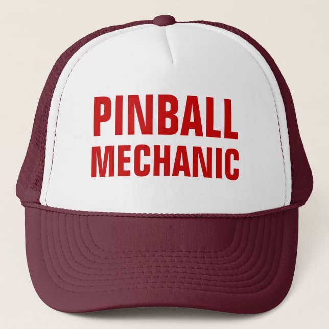 Gorra del camionero del mecánico del pinball (Anverso)