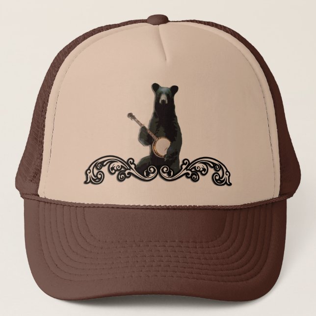 Gorra del camionero del oso del banjo (Anverso)