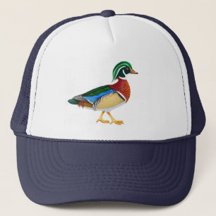 Gorra del camionero del pato de madera