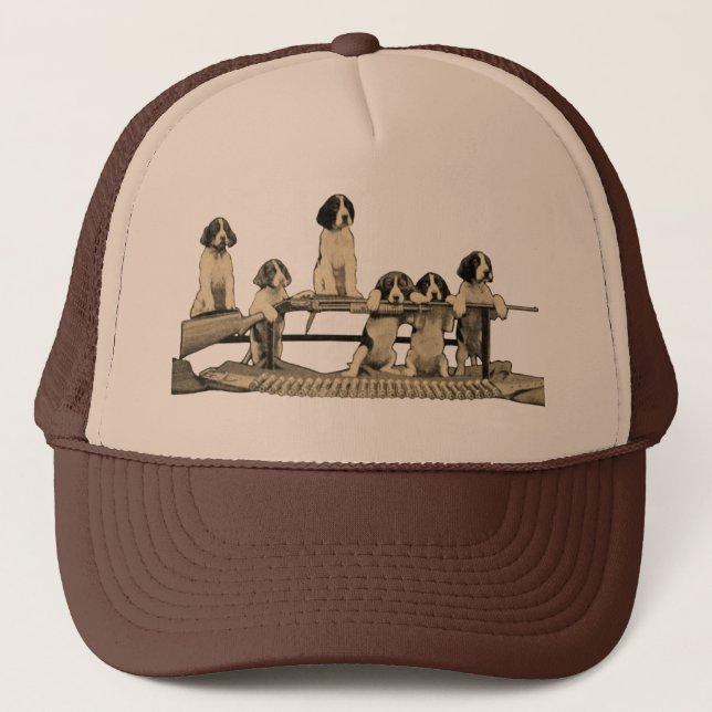 Gorra del camionero del perrito del perro de las (Anverso)