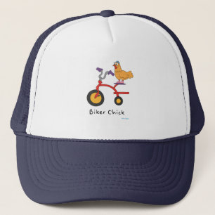 Gorra del camionero del polluelo del motorista