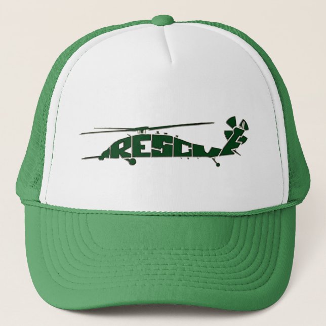 Gorra del camionero del rescate del combate (Anverso)