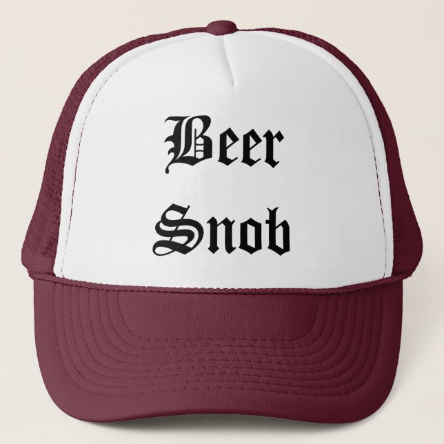 Gorra del camionero del snob de la cerveza (Anverso)