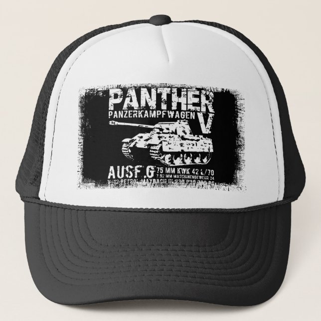 Gorra del camionero del tanque de la pantera (Anverso)