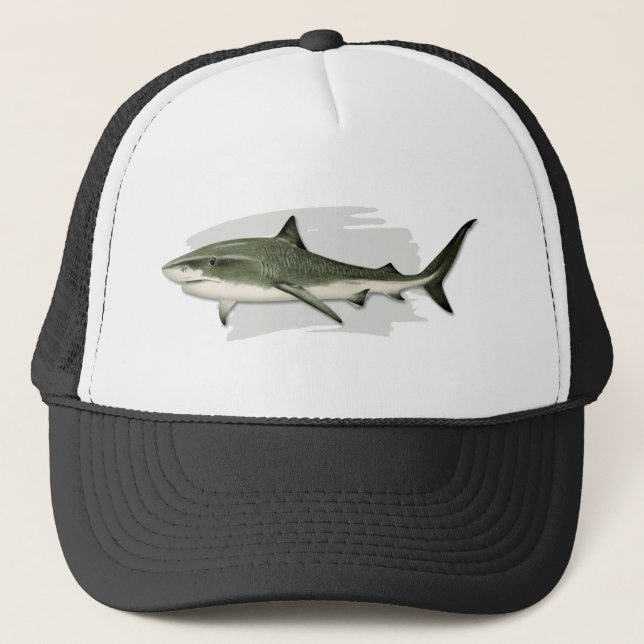 Gorra del camionero del tiburón de tigre (Anverso)