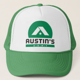 Gorra del camionero del verde caqui de Austin