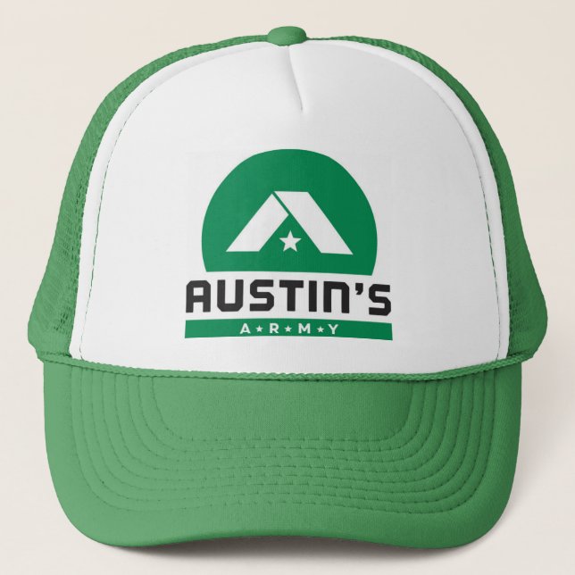 Gorra del camionero del verde caqui de Austin (Anverso)
