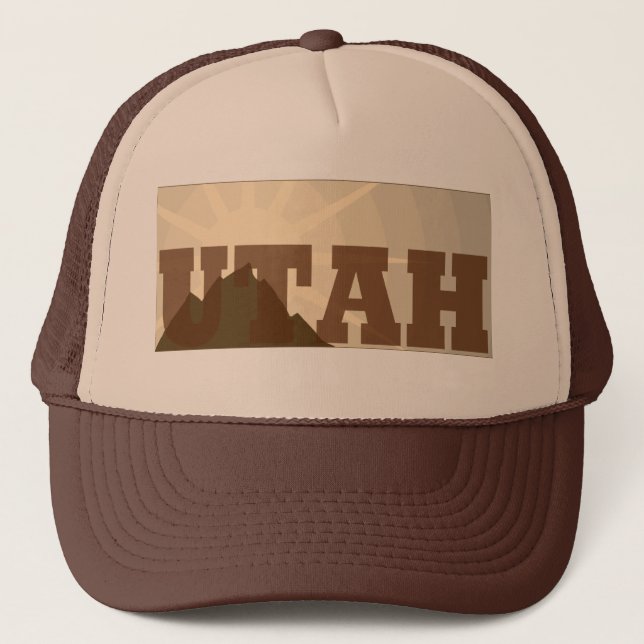 Gorra del camionero del vintage de Utah (Anverso)